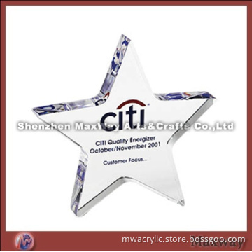 Transparent High Grade Star-liked Acrylic/Perspex Menu Holder
